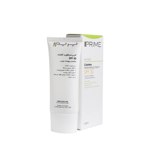 کرم مرطوب کننده بدون رنگ SPF30 پرایم